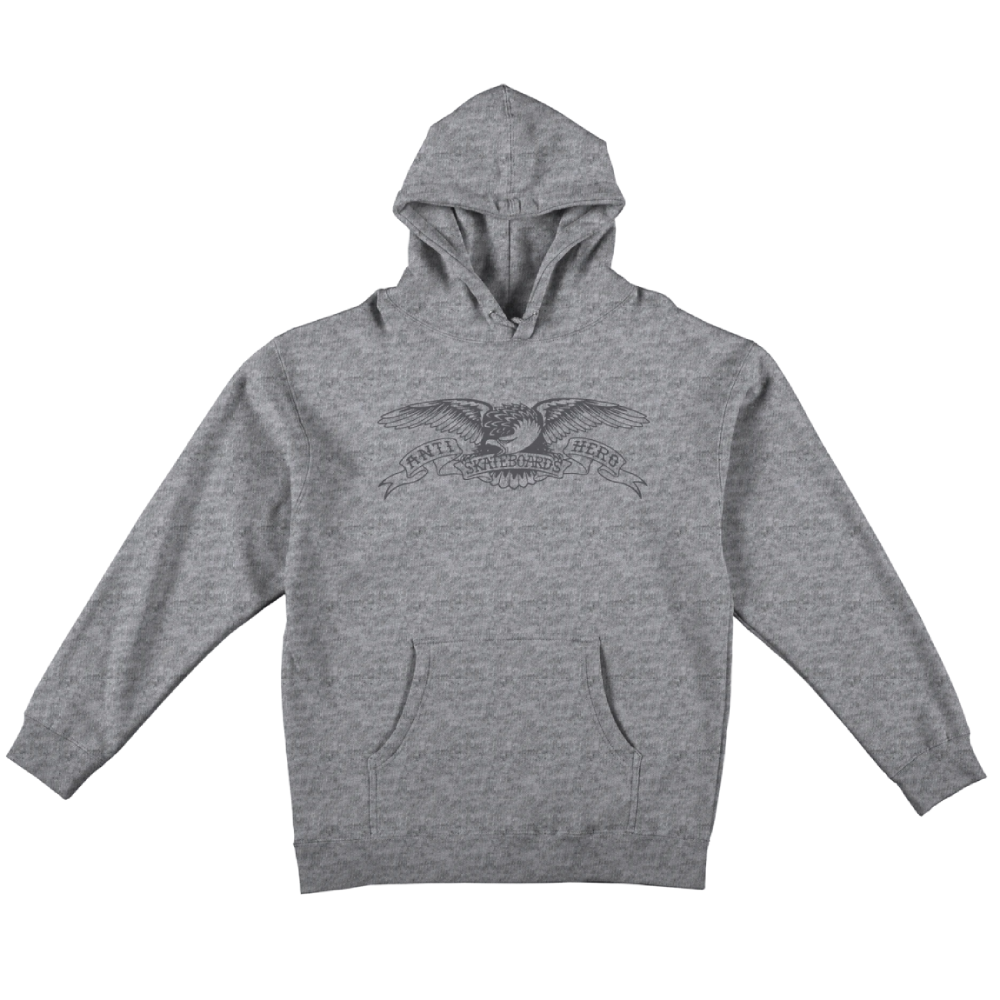 Anti Hero Youth Basic Eagle Hoodie Heather Grey/Black