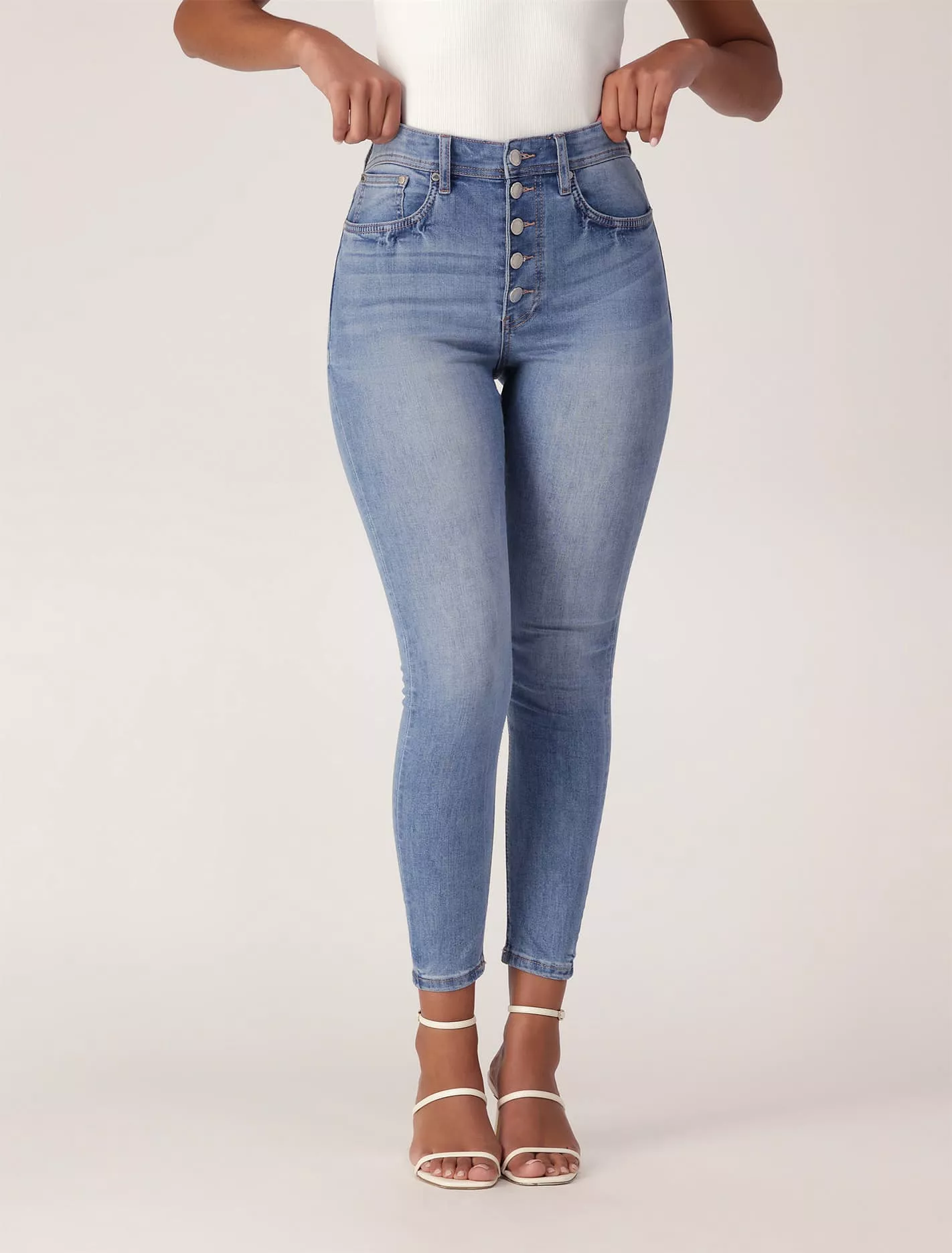 Ashley Mid-Rise Ankle Skinny Jeans