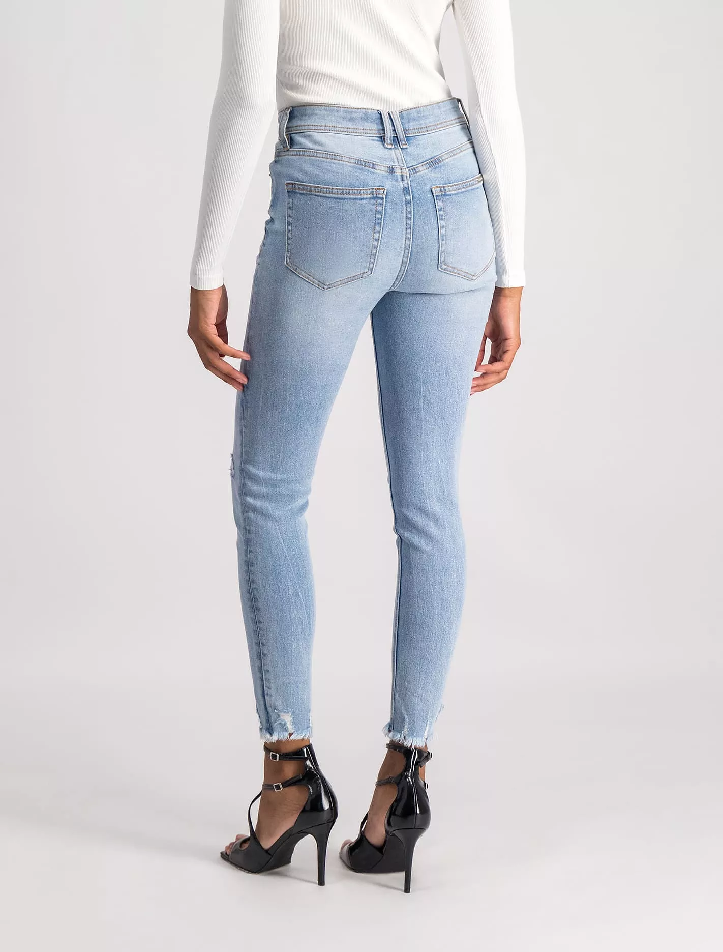 Ashley Mid-Rise Ankle Skinny Jeans