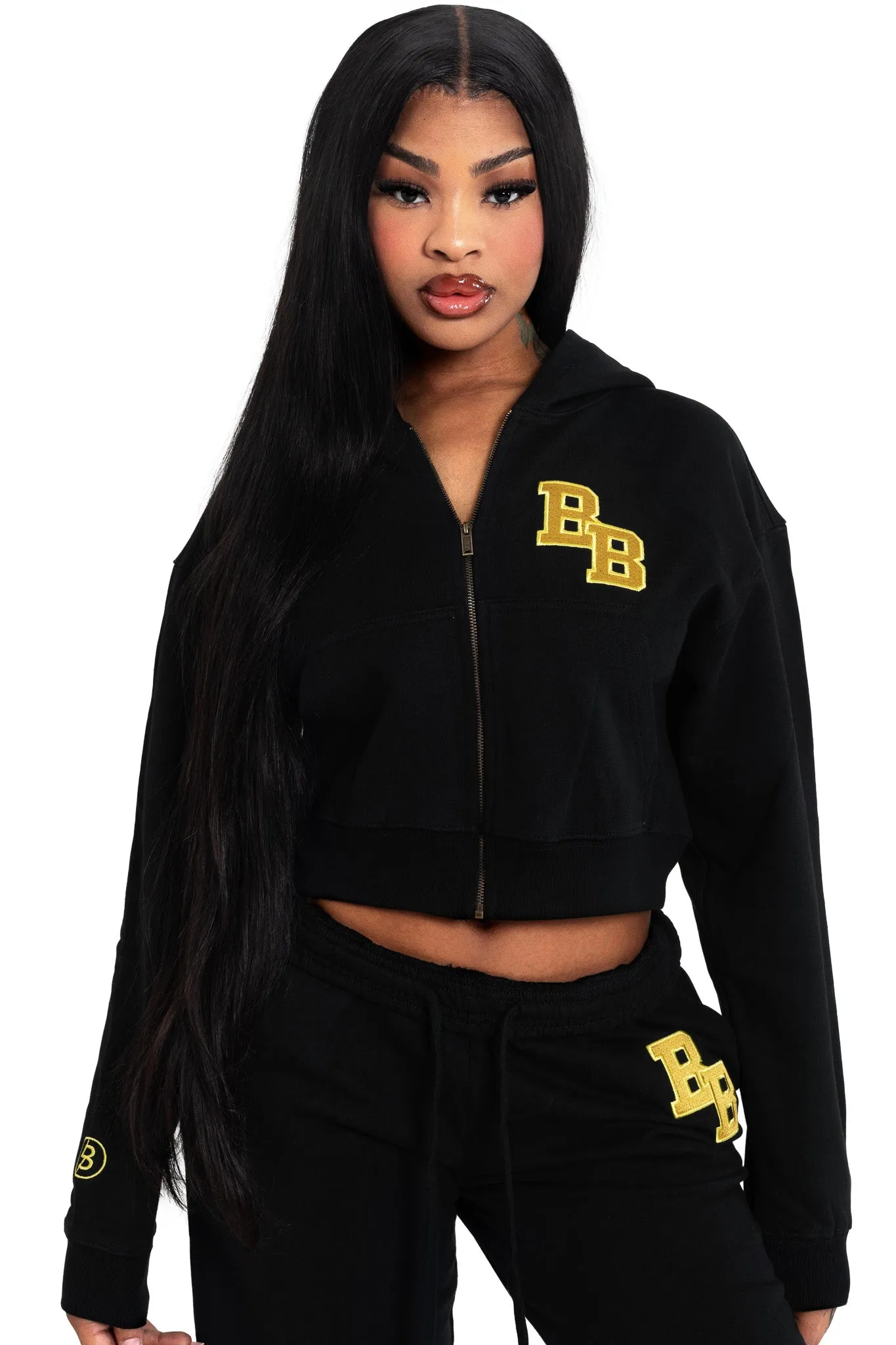 BODY UNIVERSITY HOODIE 2.0 (BLACK/YELLOW)