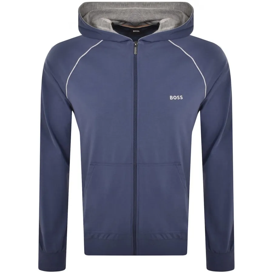 BOSS Mix And Match Full Zip Hoodie Blue