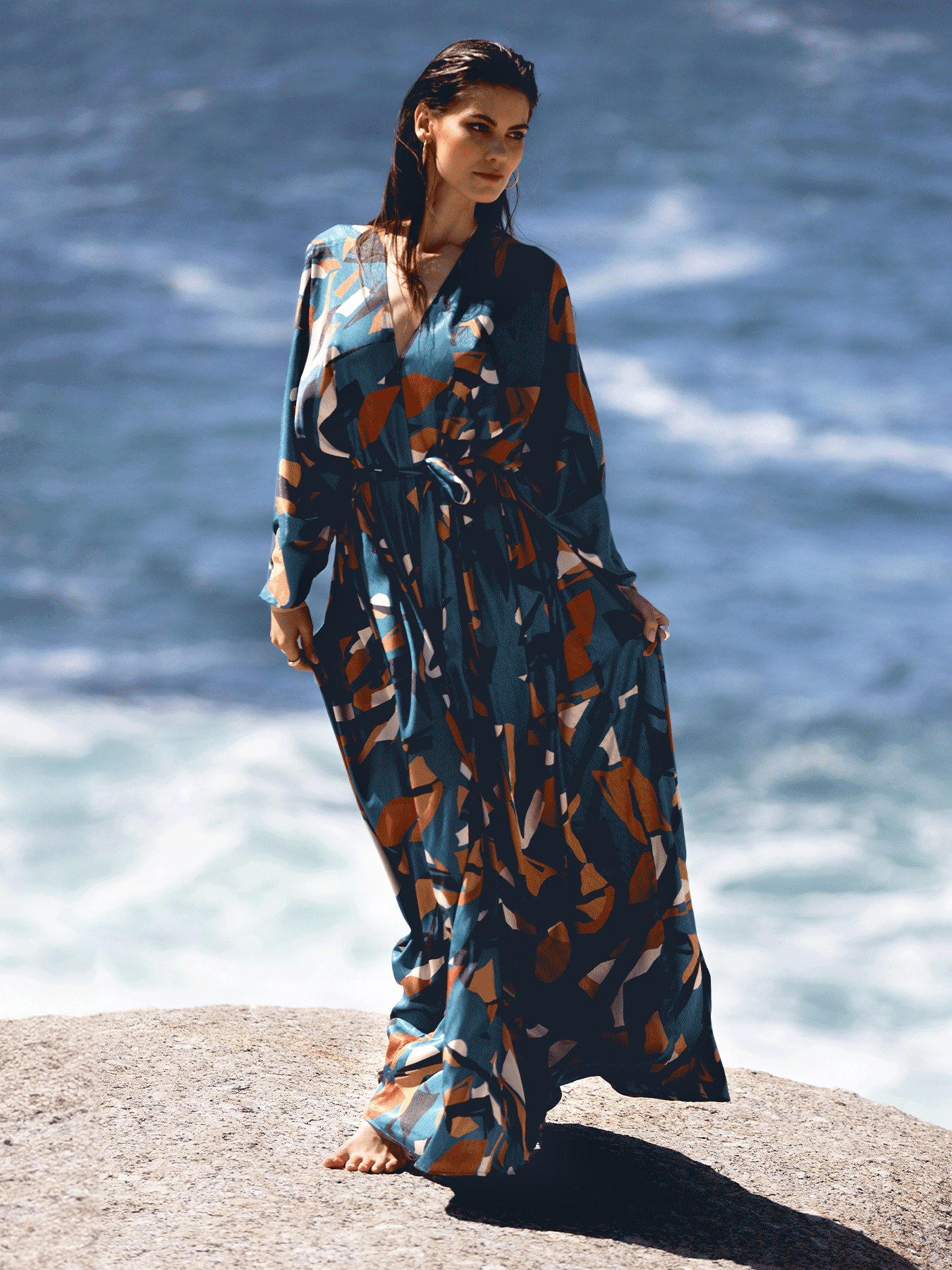 Boubou Kimono - Bwalo Teal