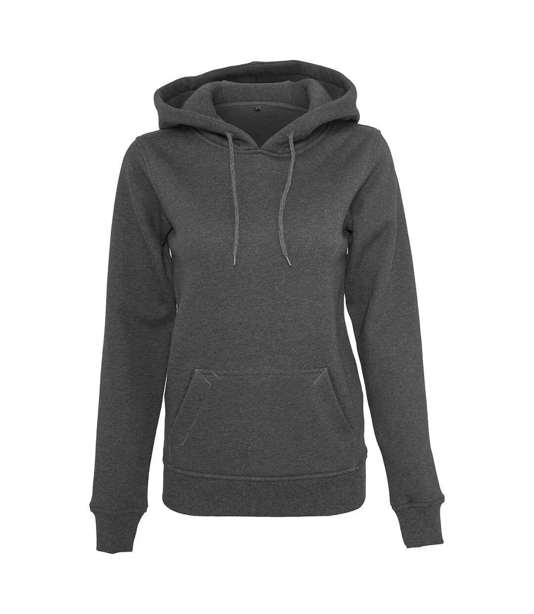 Build Your Brand Womens/Ladies Heavy Pullover Hoodie (Charcoal) - UTRW5673