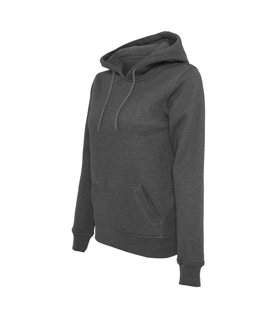 Build Your Brand Womens/Ladies Heavy Pullover Hoodie (Charcoal) - UTRW5673