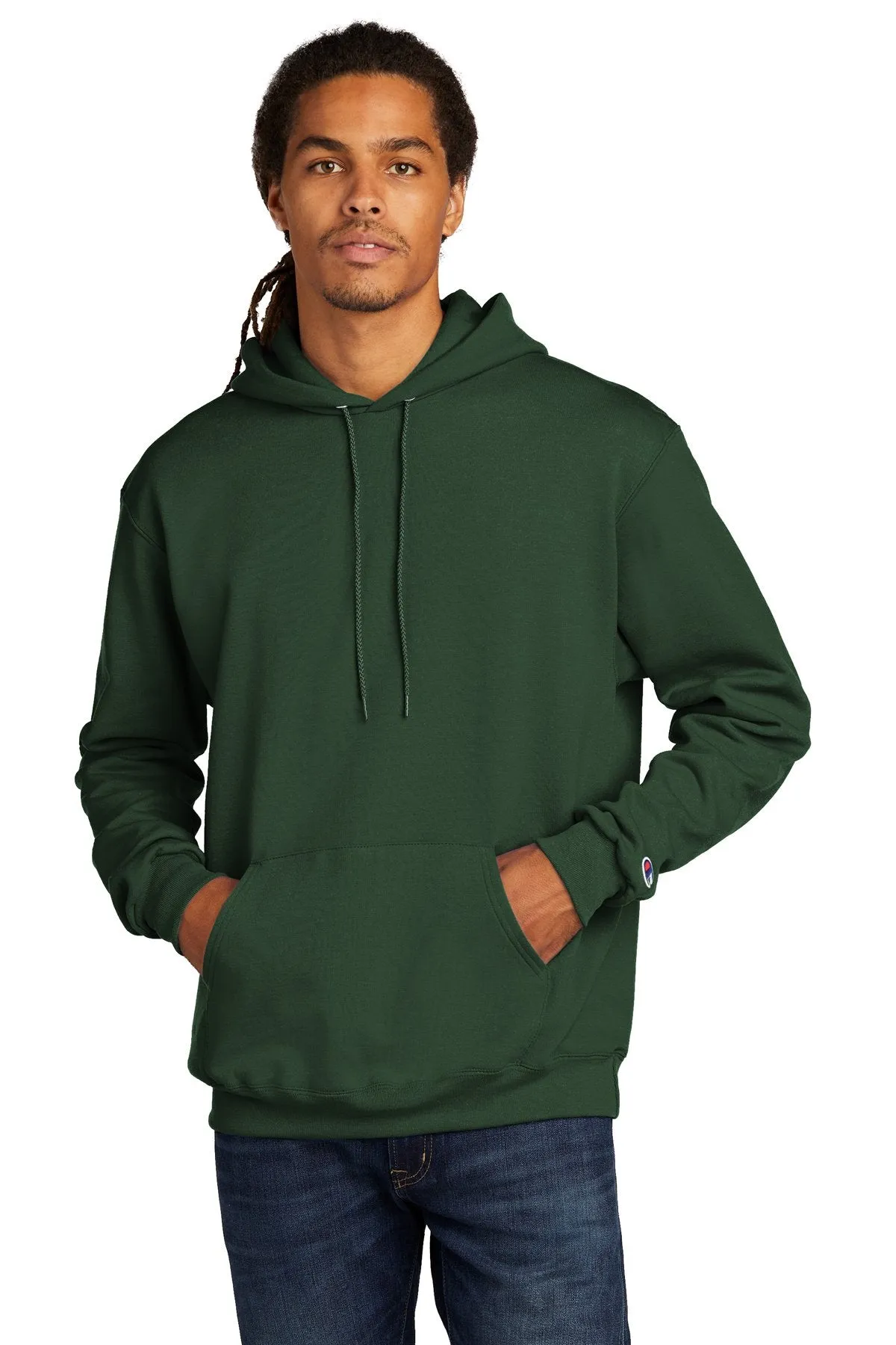 Champion Eco Fleece Pullover Hoodie S700 Dark Green