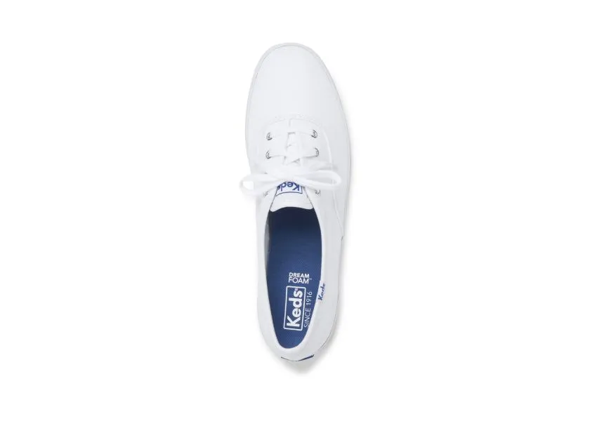 Champion White Lace-Up Canvas Sneaker