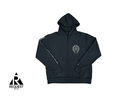 Chrome Hearts Online Exclusive Hoodie Black/Silver Glitter