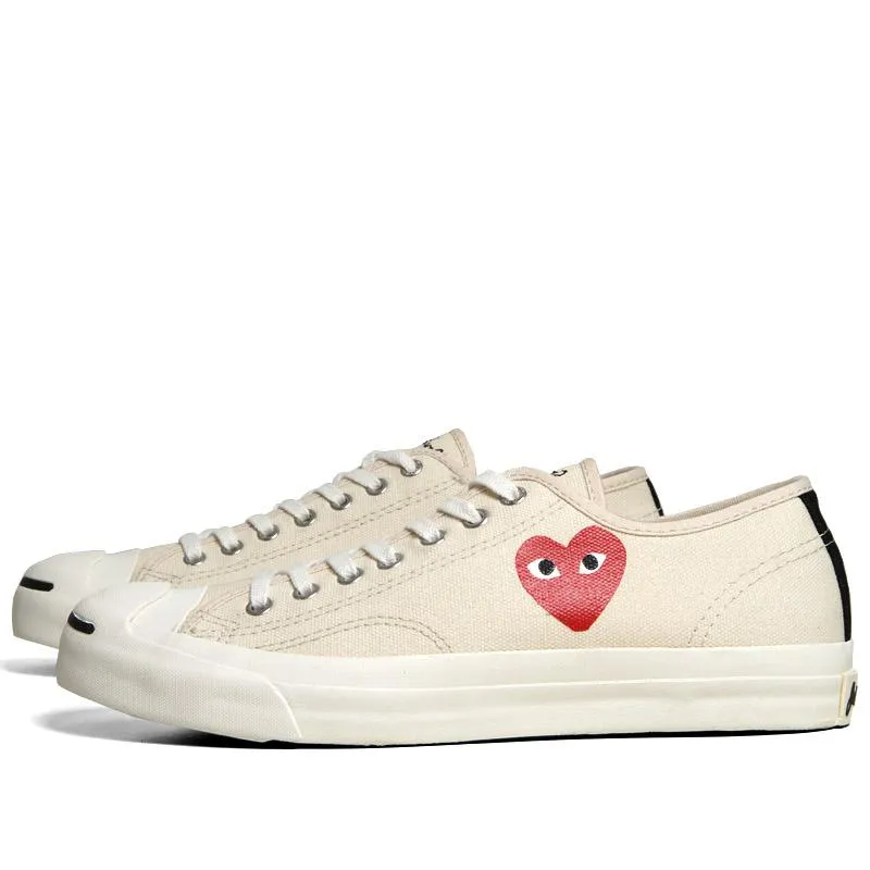 Comme des Garcons Play x Converse Jack Purcell OxWhite & Red