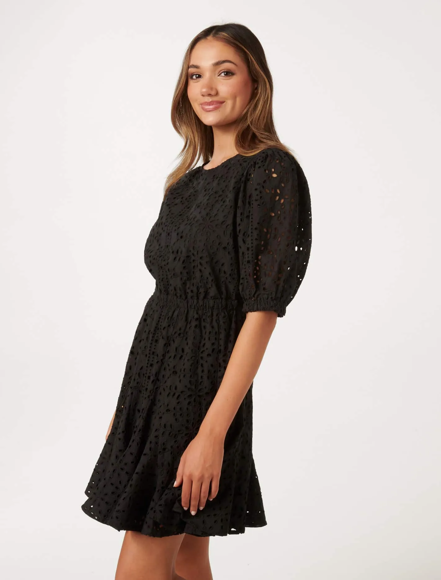 Dixie Petite Broderie Mini Dress