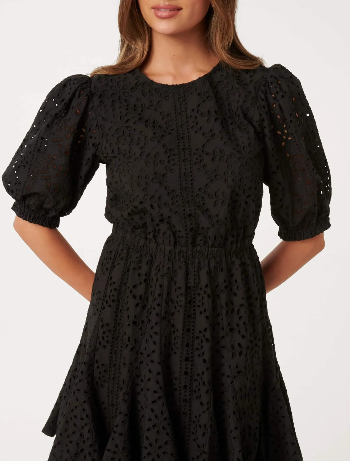 Dixie Petite Broderie Mini Dress