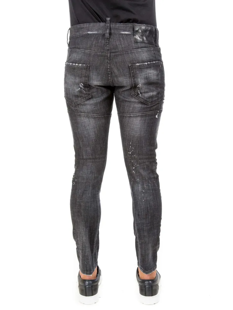 Dsquared2 Tidy Biker Jean Black | Credomen