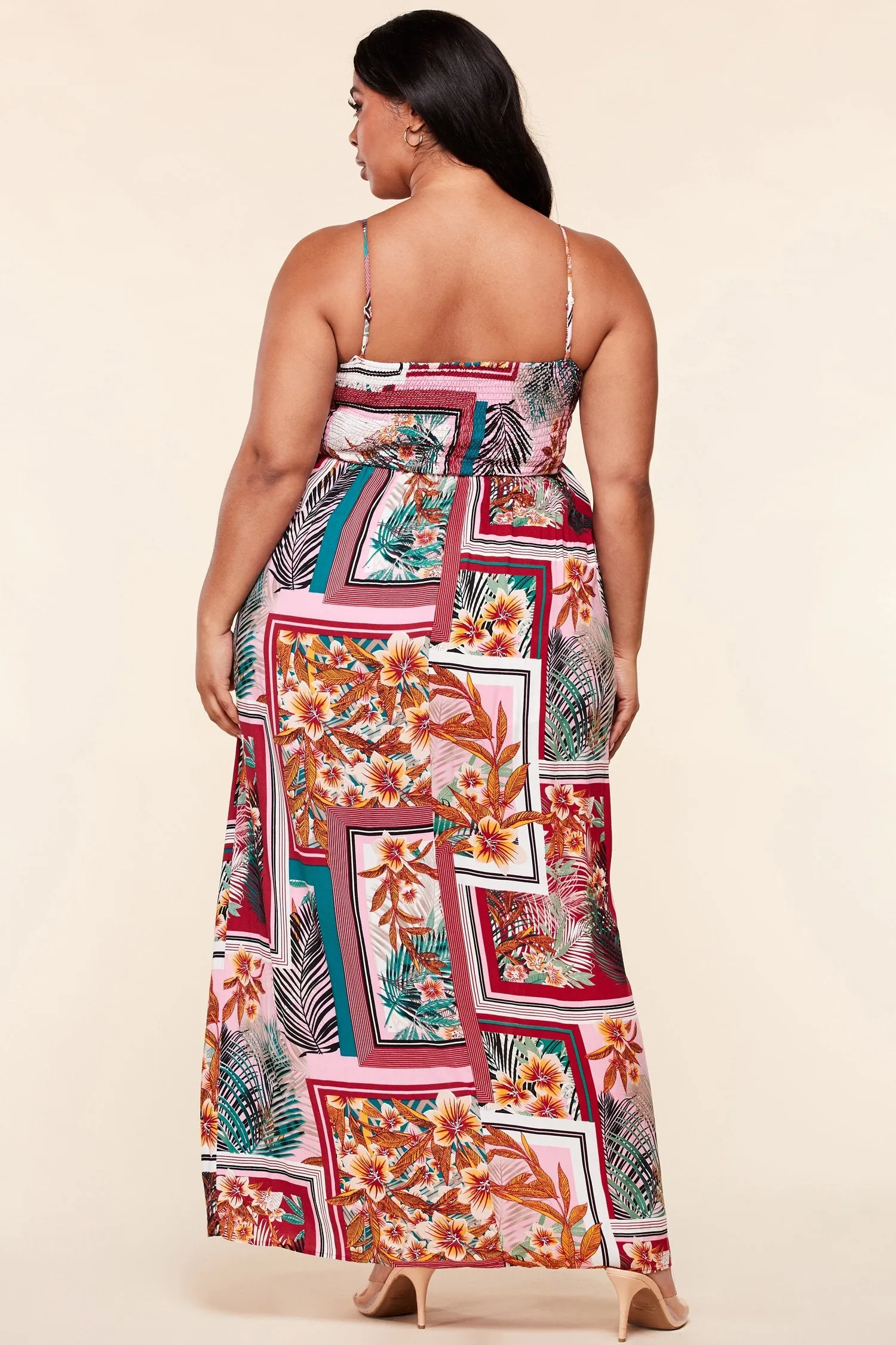 Floral Multi Plus Size Print Maxi Dress