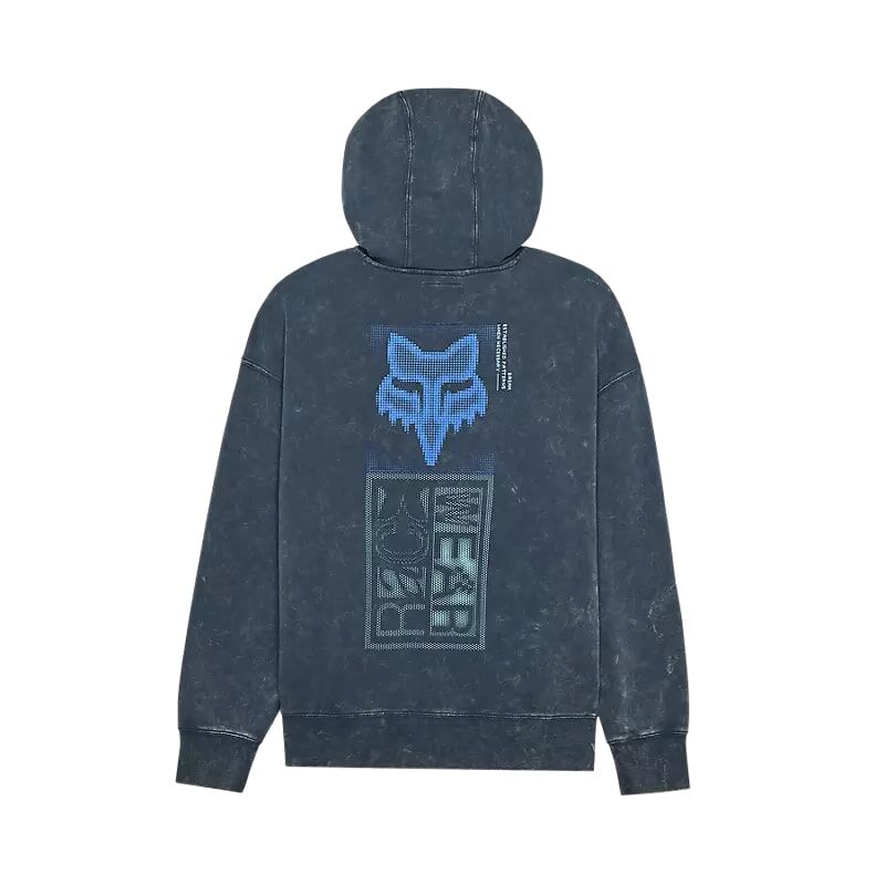 Fox Head Men's Throttle Oversized Pullover Hoodie in Dark Vintage Blue