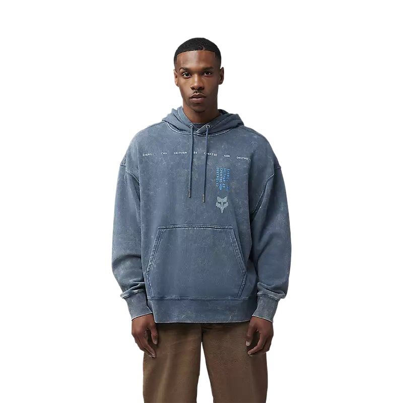 Fox Head Men's Throttle Oversized Pullover Hoodie in Dark Vintage Blue