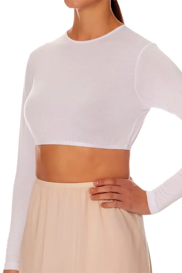 Gemsli Long Sleeve Crop Shell Top