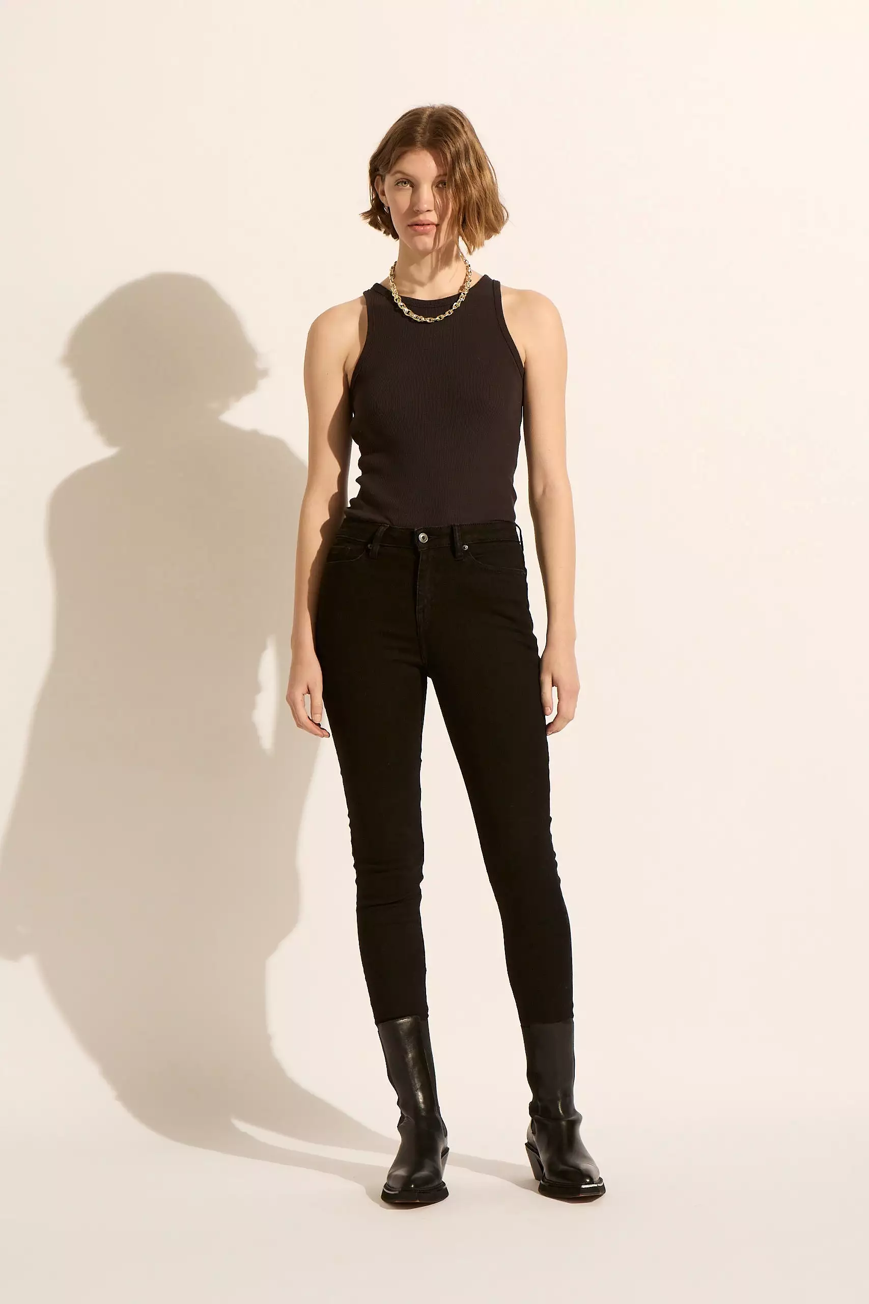 Harriet High Rise Skinny Jean - Black