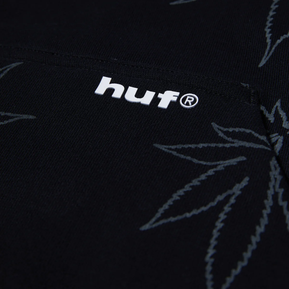 HUF Plantlife Fleece Hoodie Black