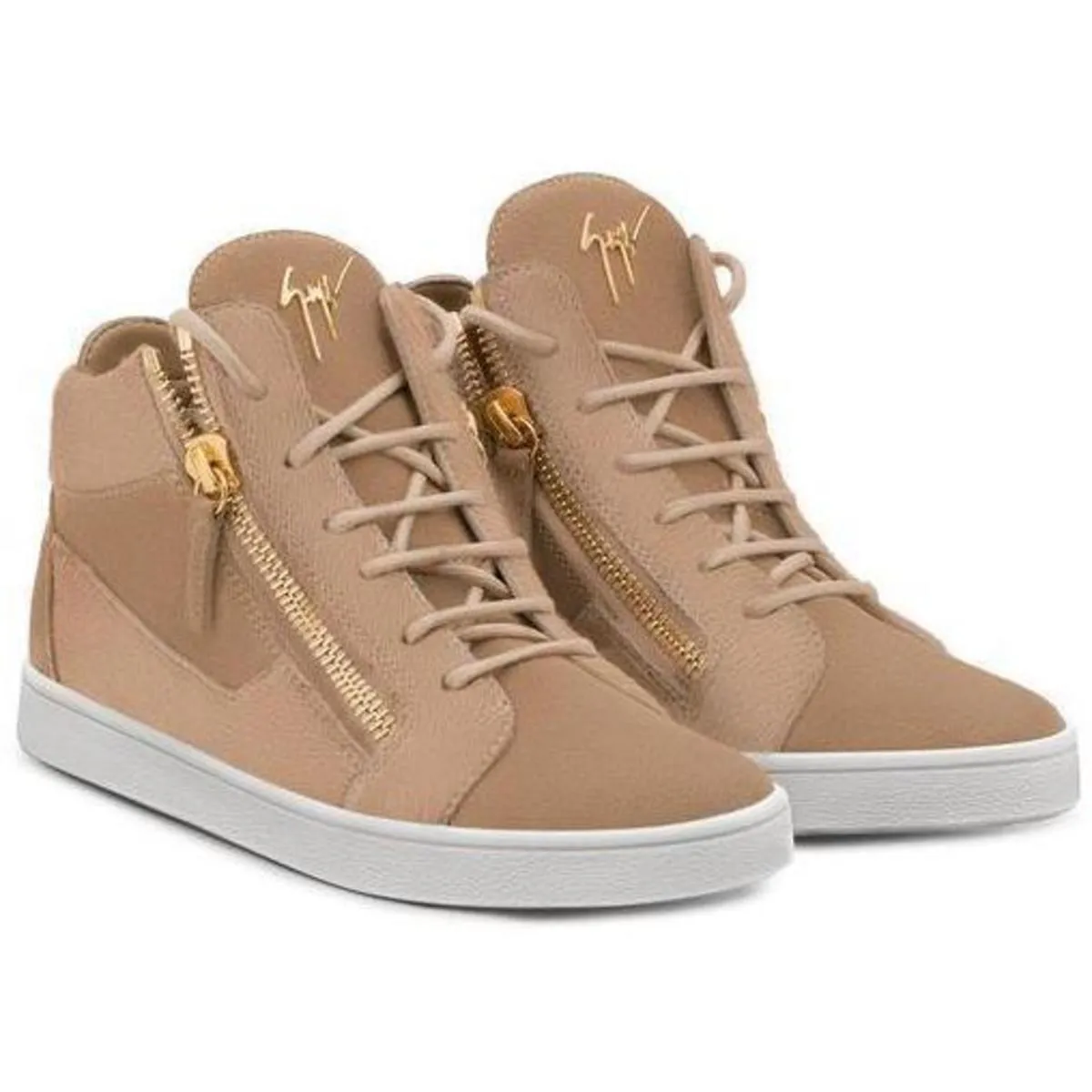 Jamie High-Top Sneaker - Beige