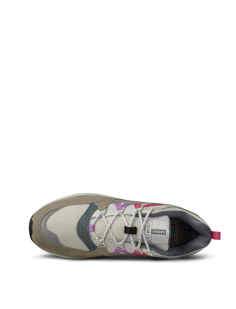 Karhu Womens Fusion 2.0 Trainers Abbey Stone/ Pink Yarrow