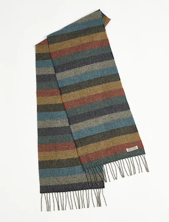 Lambswool Scarf - Donegal Stripe