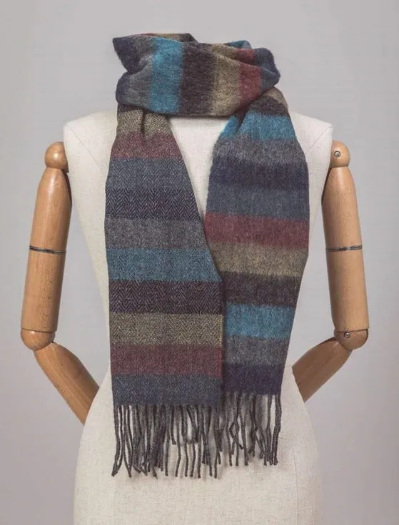 Lambswool Scarf - Donegal Stripe