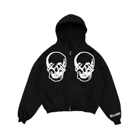 Maximo “Sanity” Black Zip Up Hoodie