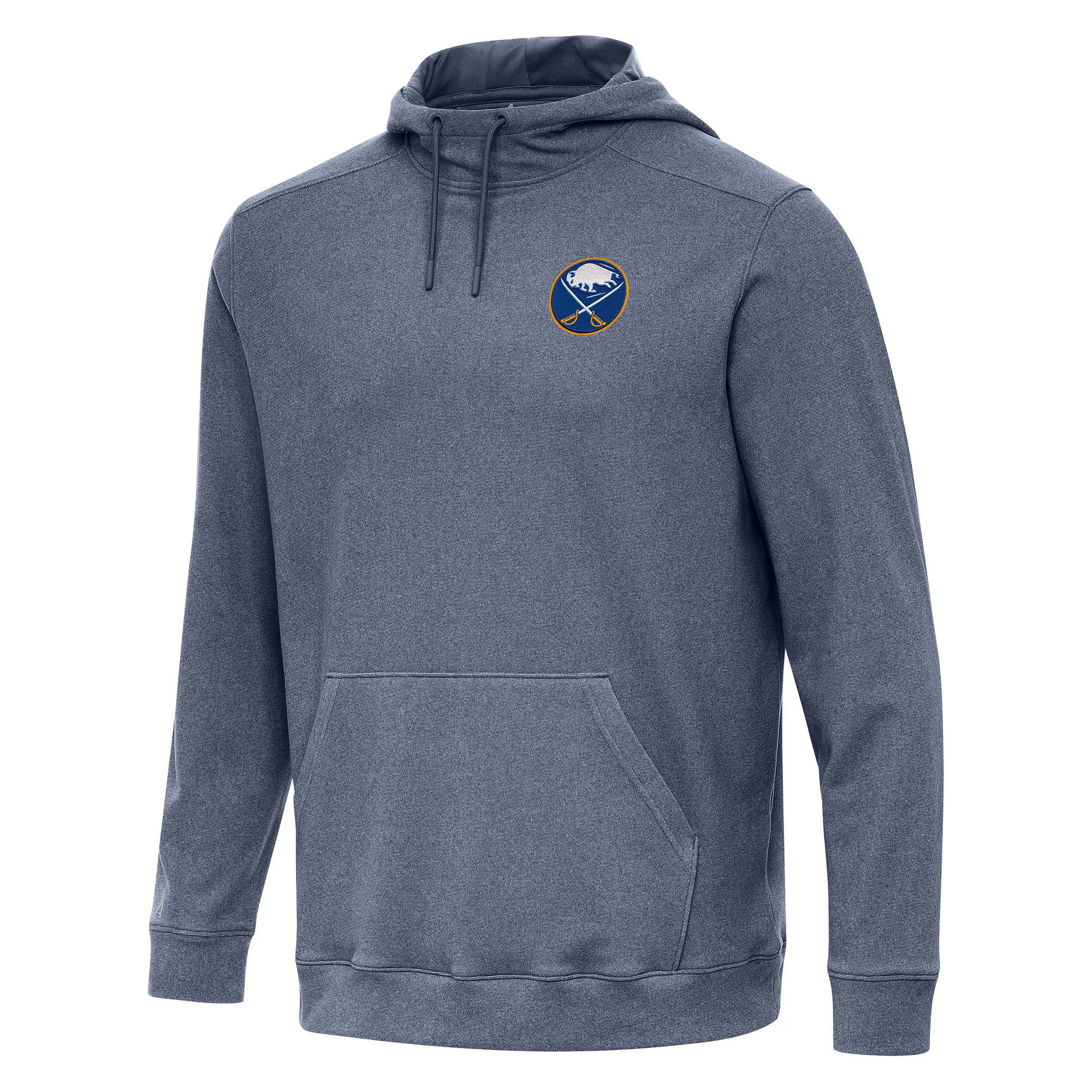 Men's Buffalo Sabres Antigua Heather Navy Cloud Pullover Hoodie