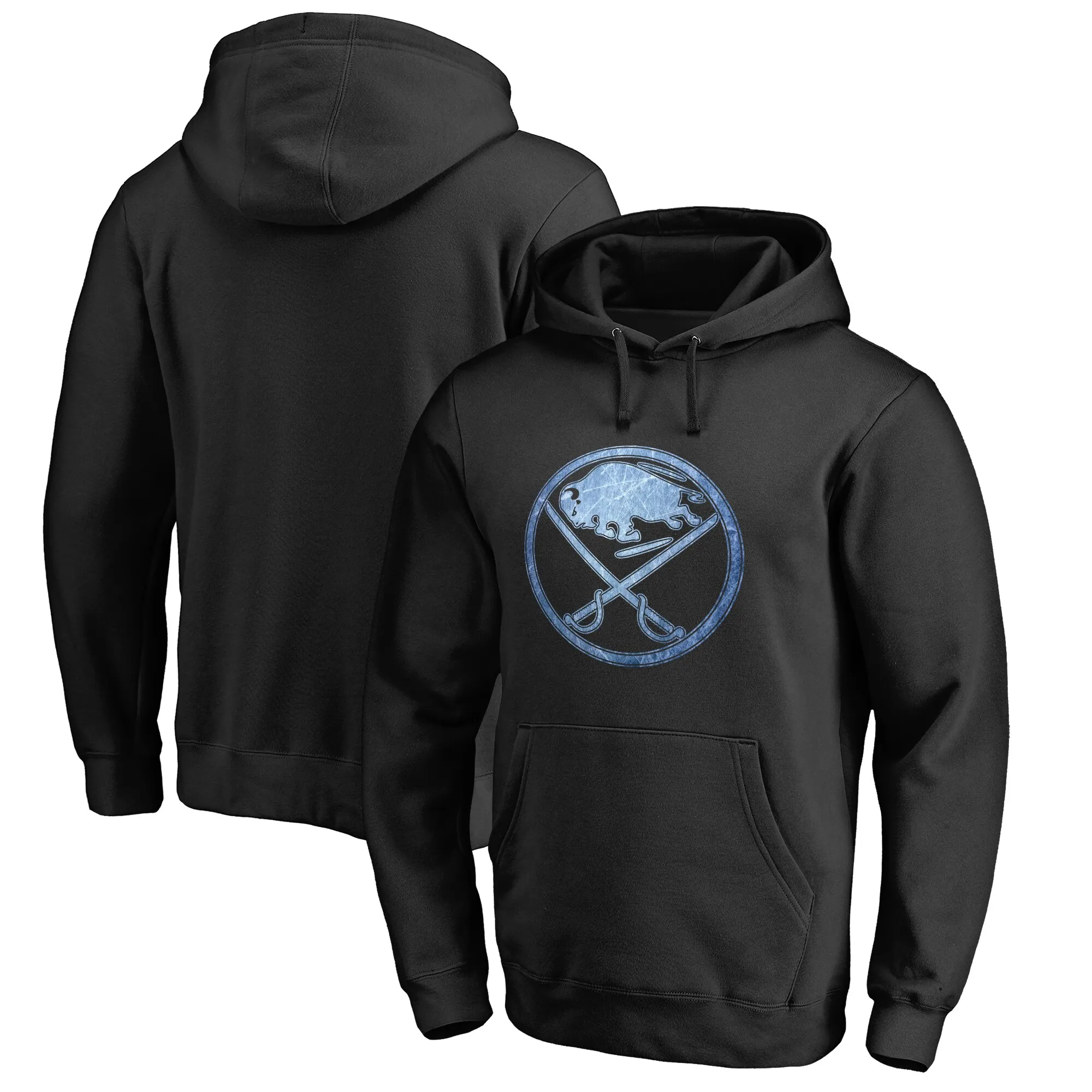 Men's Buffalo Sabres Black Rinkside Pond Hockey Pullover Hoodie