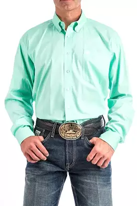 Men's Cinch Solid Mint Green Shirt