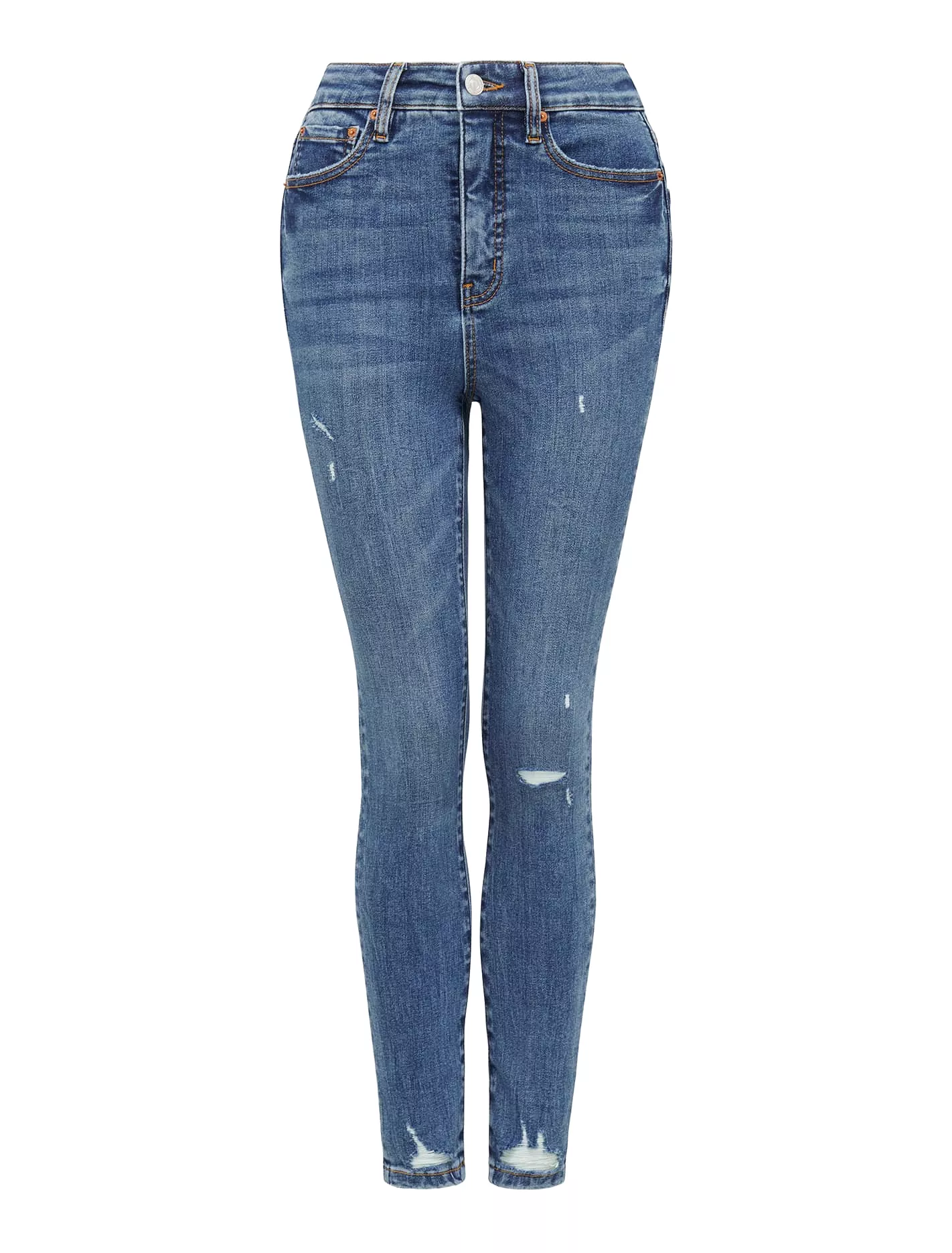 Mila Cropped High-Rise Skinny Jeans