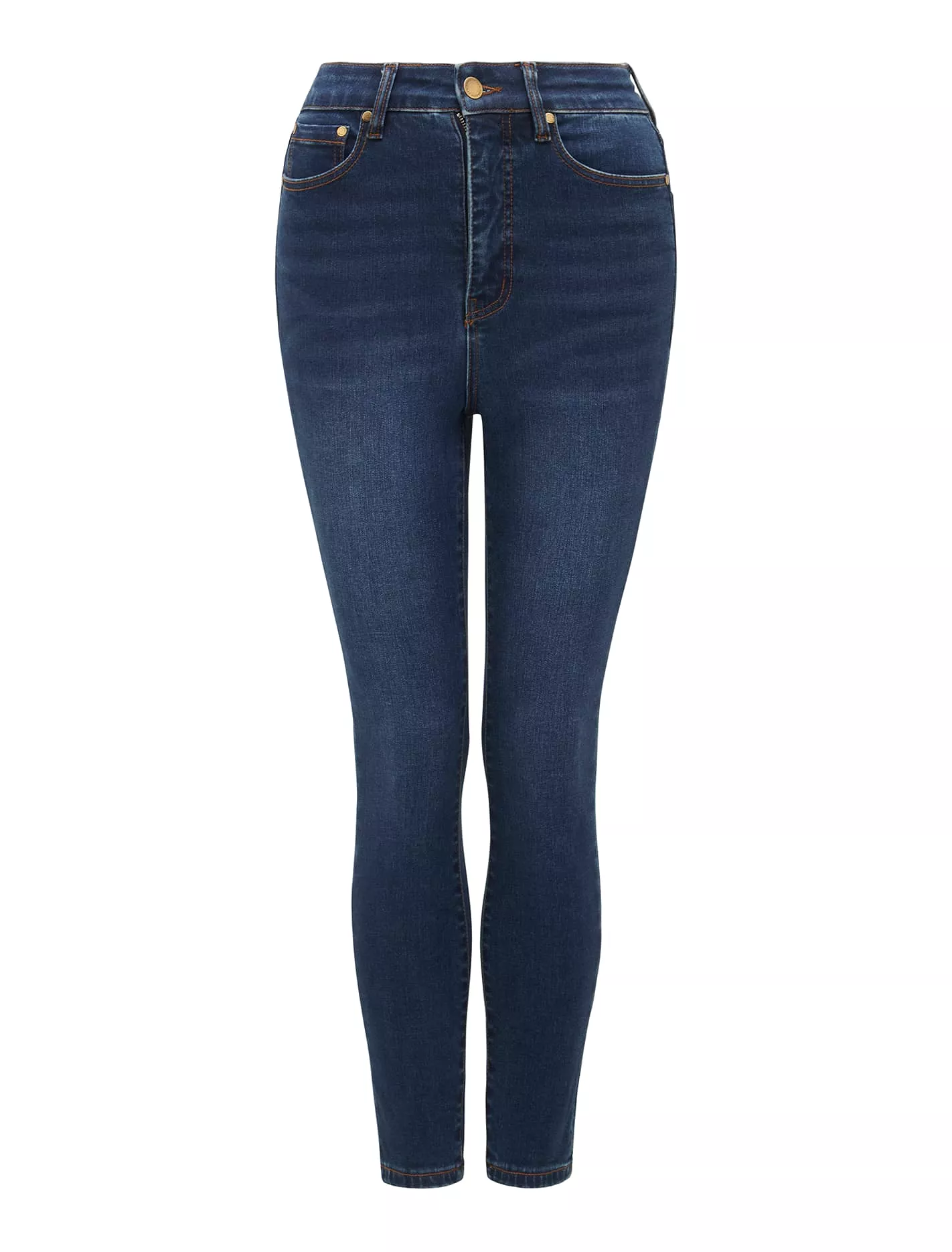 Mila Cropped High-Rise Skinny Jeans