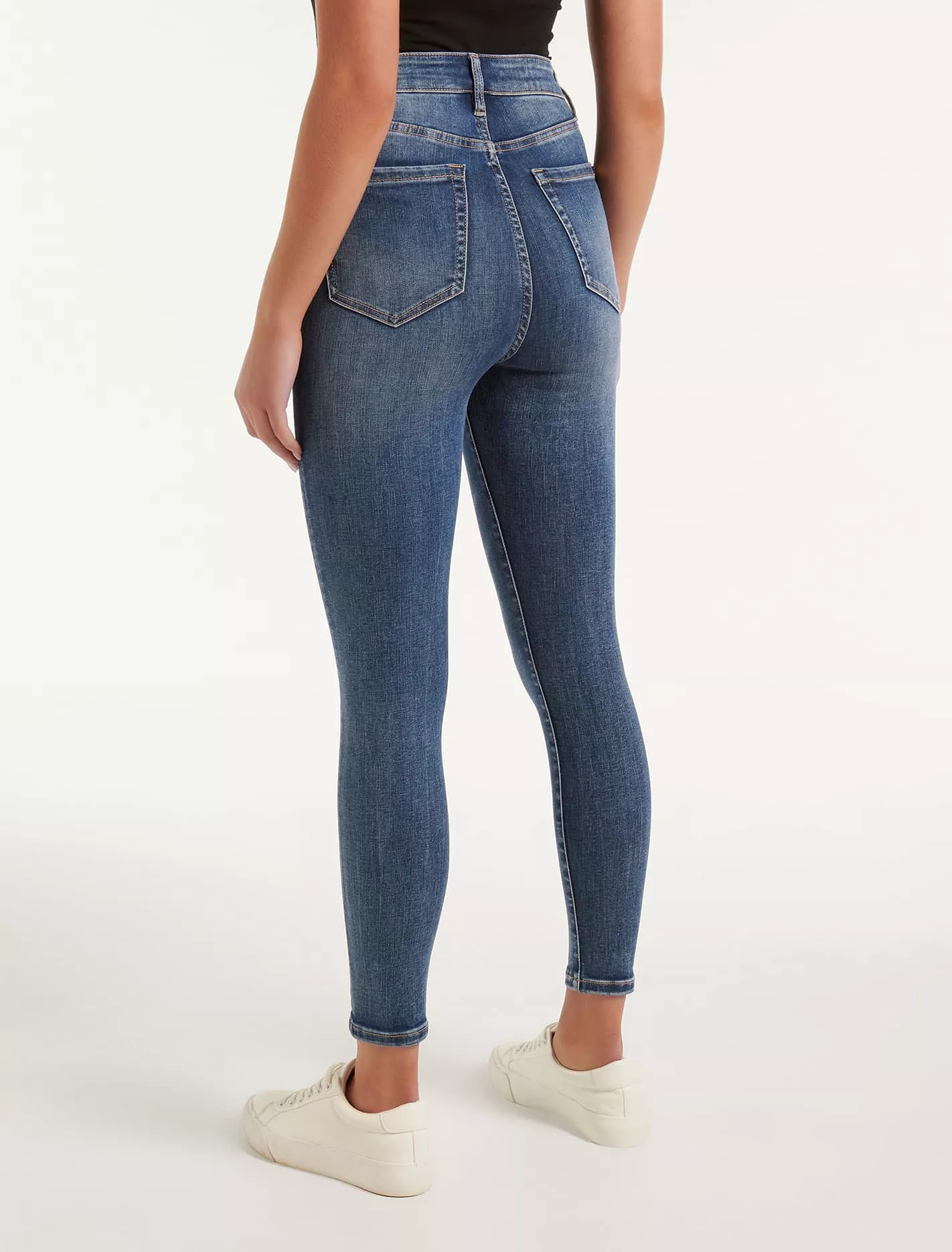 Mila Cropped High-Rise Skinny Jeans