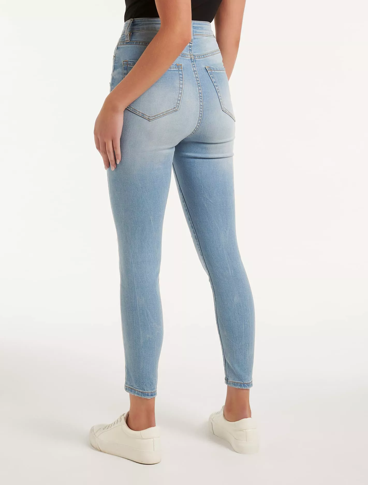 Mila Cropped High-Rise Skinny Jeans