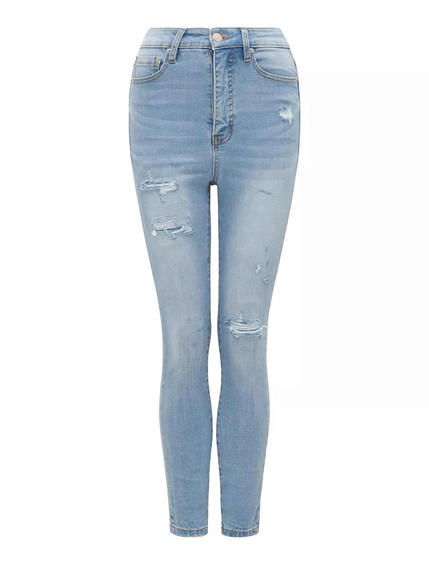 Mila Cropped High-Rise Skinny Jeans