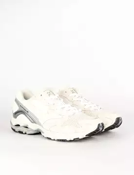 Mizuno Womens Wave Rider 10 Trainers White / VGrey / Tradewinds