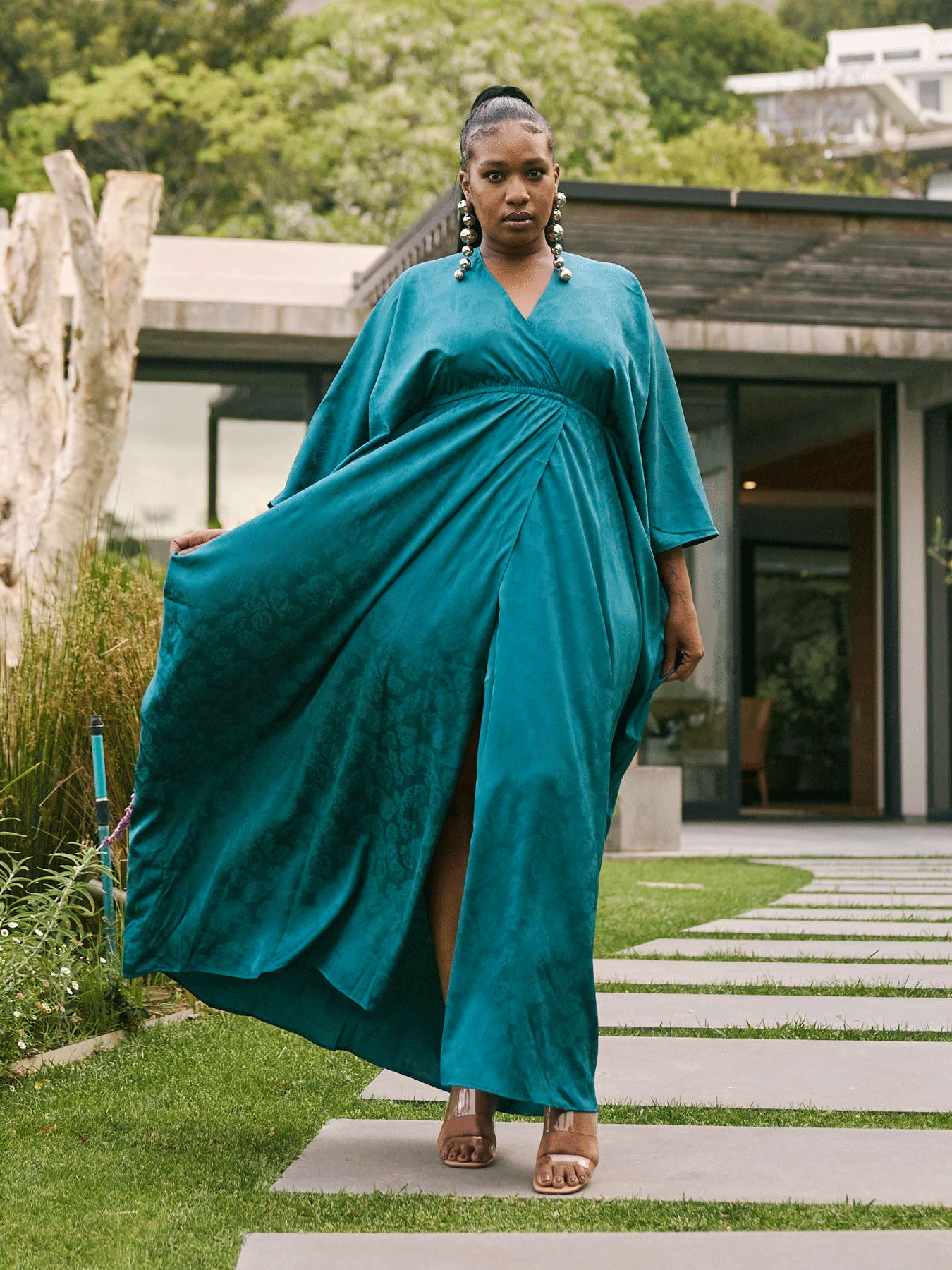 Naim Dress - Zeen Teal