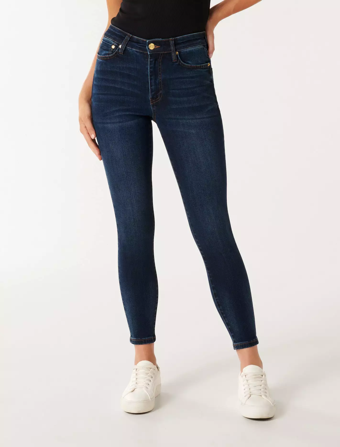 Nala Mid-Rise Ankle Skinny Jeans