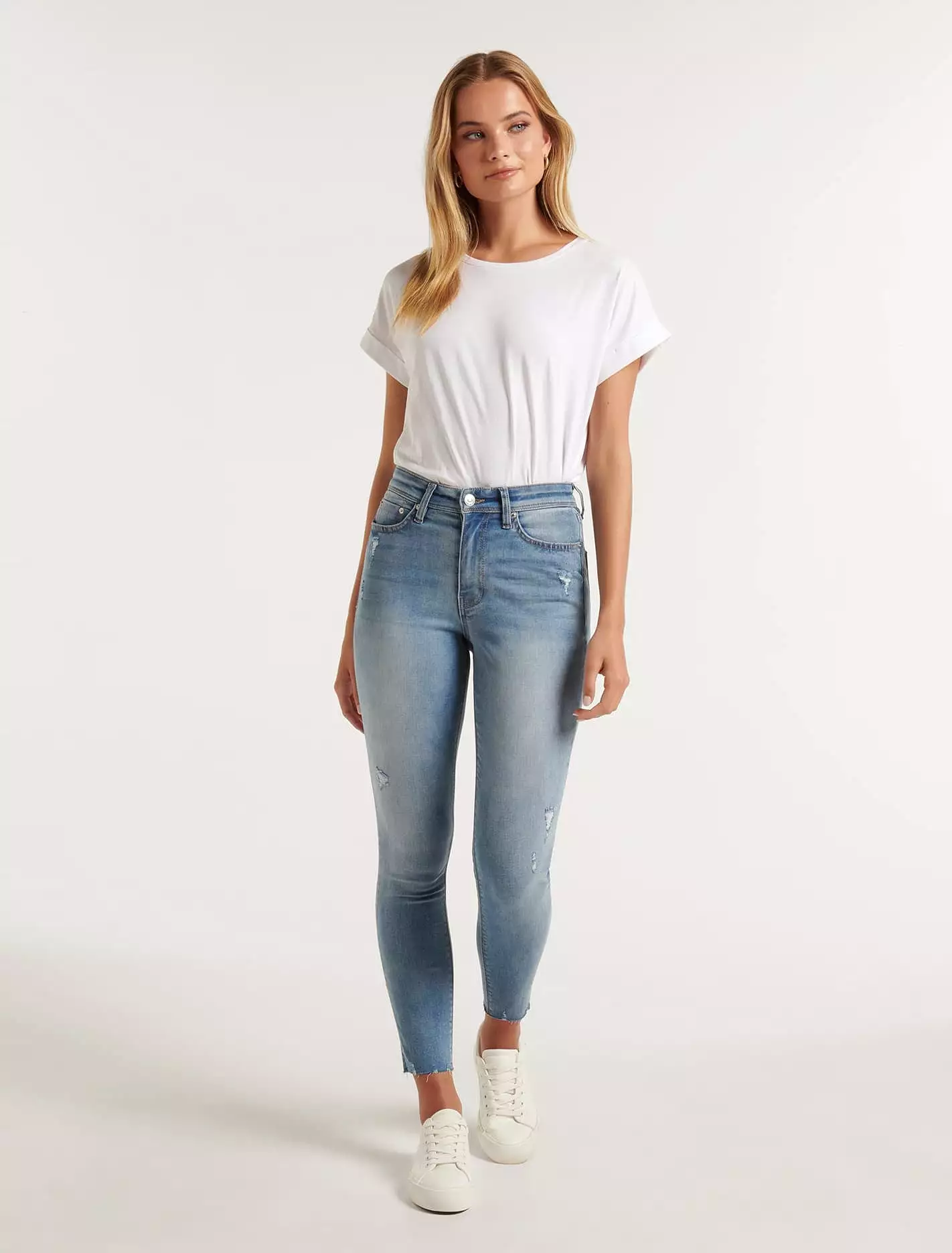 Nala Mid-Rise Ankle Skinny Jeans