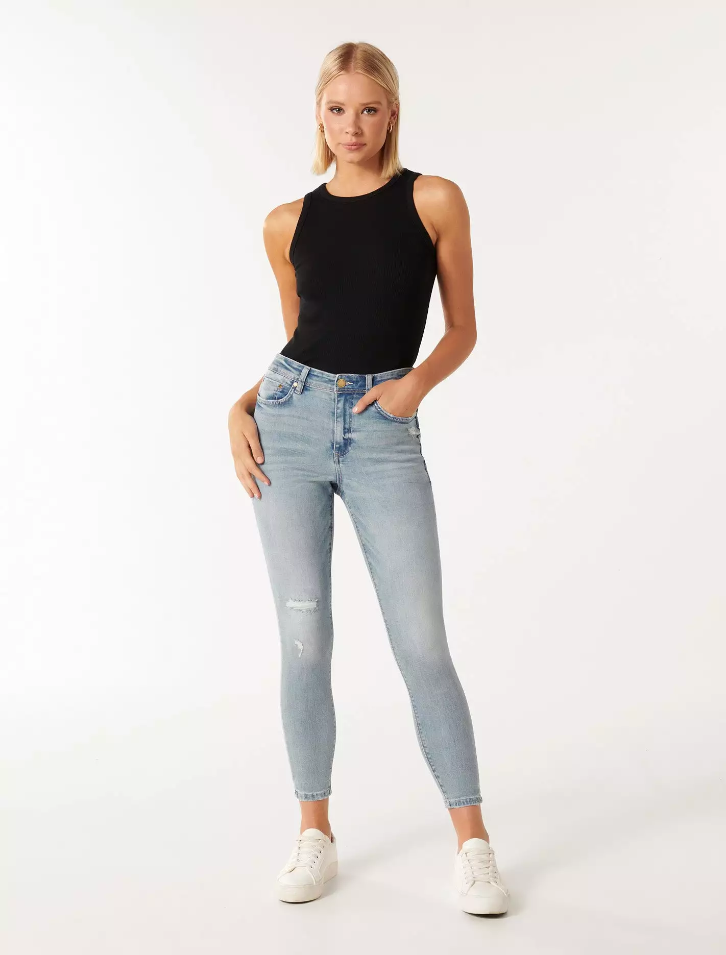 Nala Mid-Rise Ankle Skinny Jeans