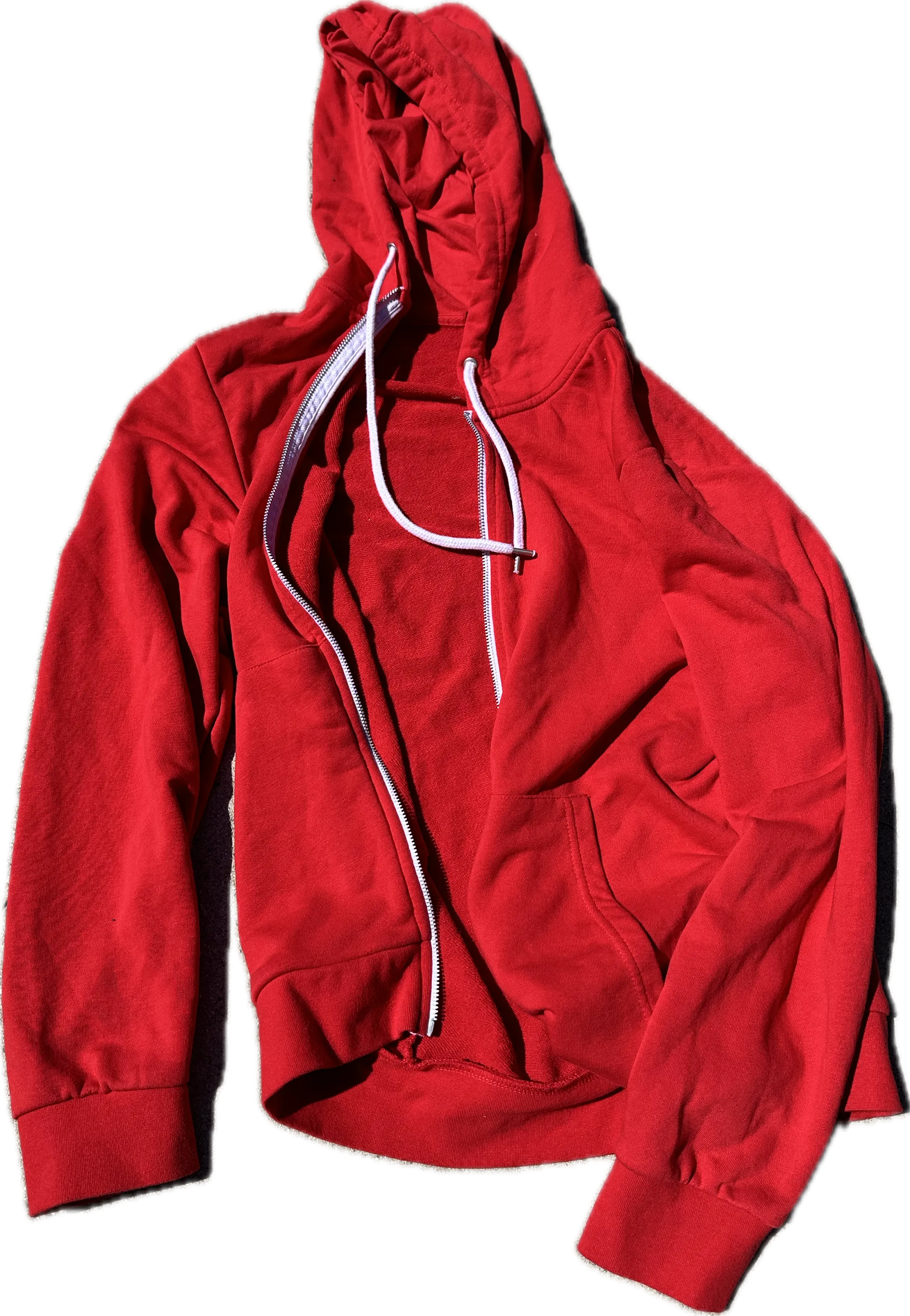 NEW GIRL: Winston's Forever21 Red Zip Hoodie