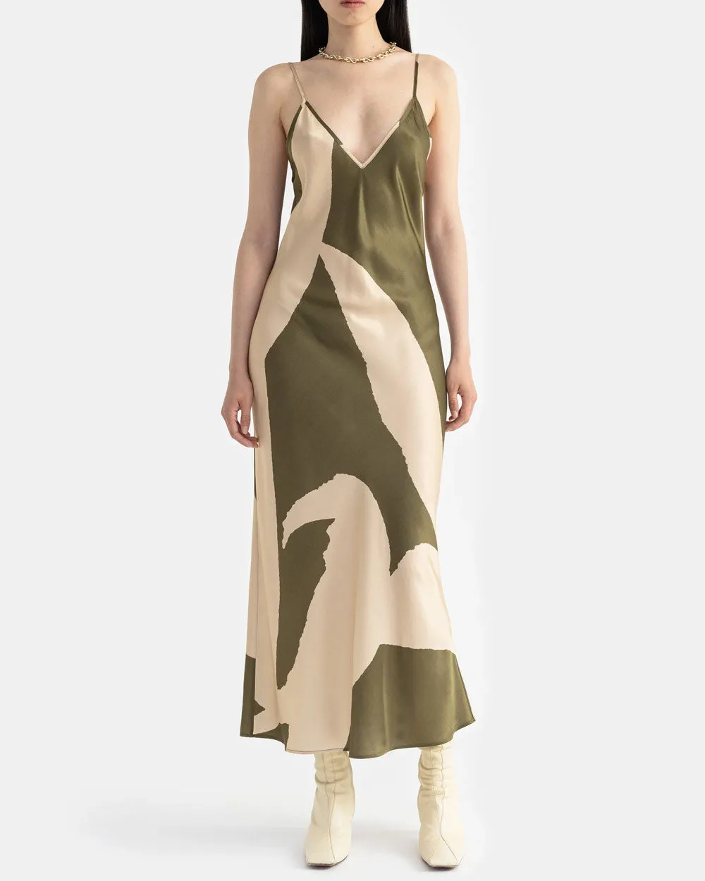 Olive Prima Printed Dress