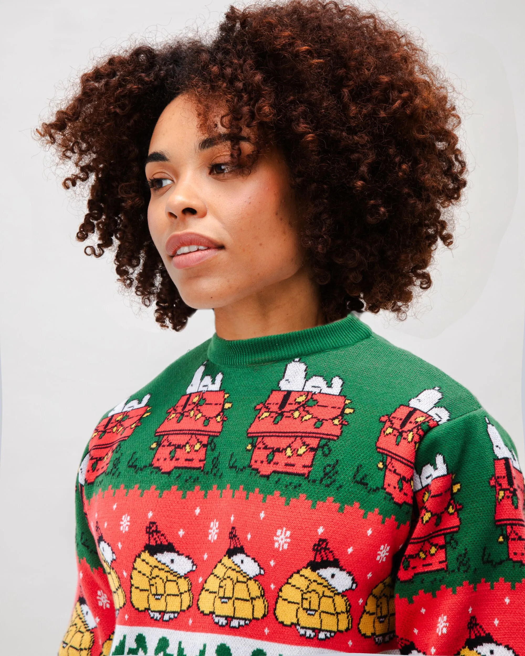 Peanuts Xmas Cotton Sweater Multicolor