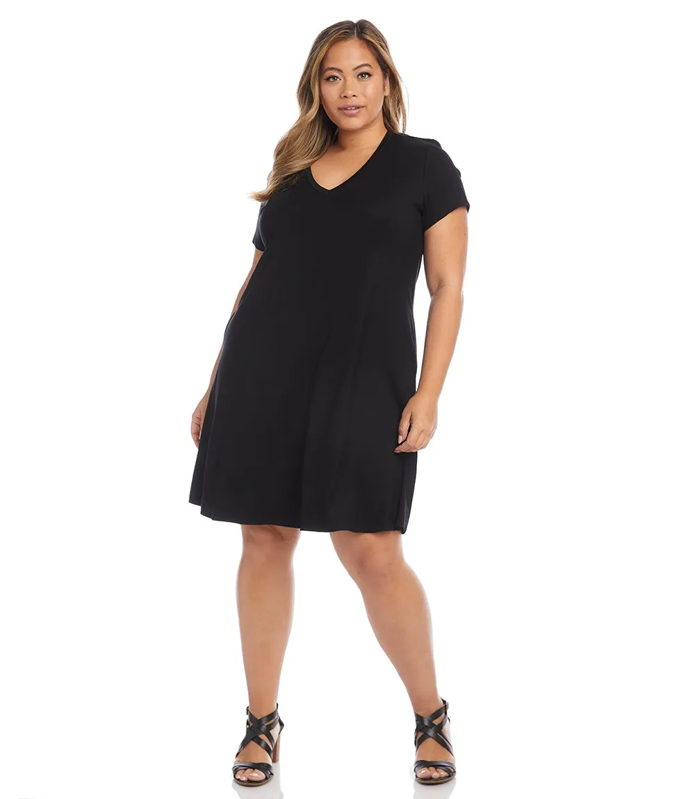 Plus Size Quinn V-Neck Pocket Dress