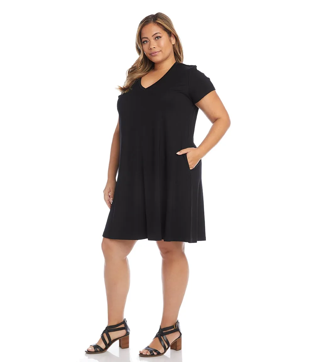 Plus Size Quinn V-Neck Pocket Dress