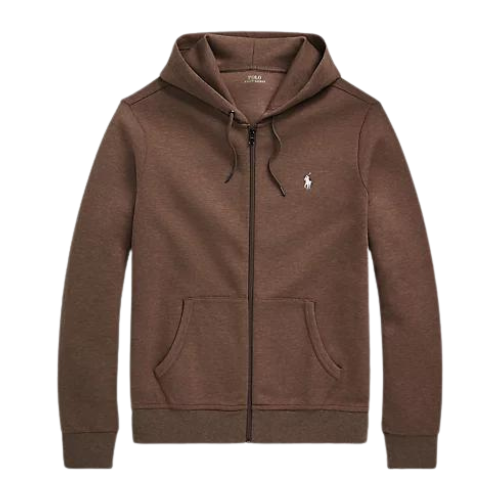 Polo Ralph Lauren Double-Knit Full-Zip Hoodie (Cedar Heather)