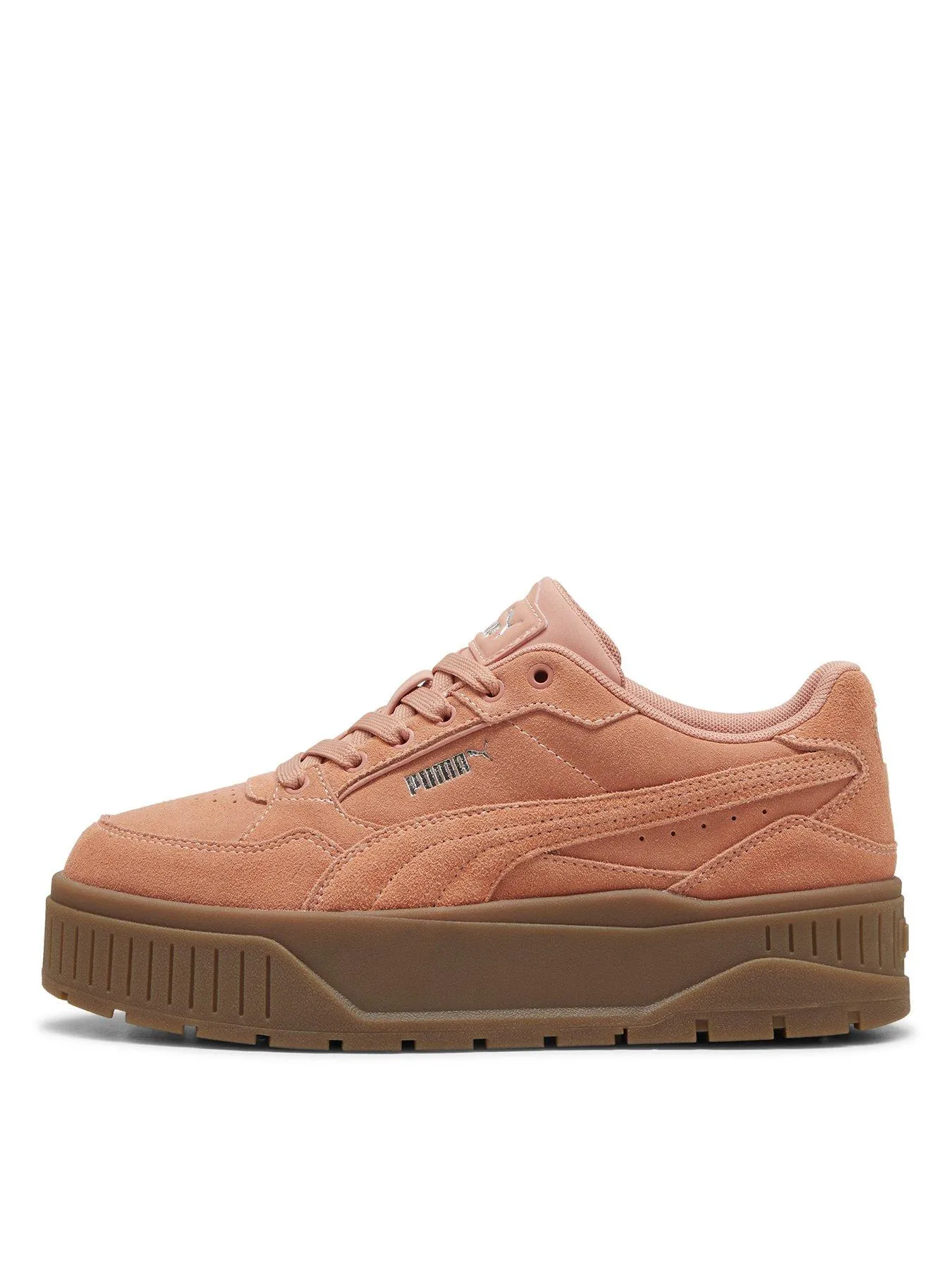 Puma Womens Karmen 2.0 Idol Suede Trainers - Light Orange