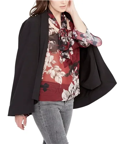 Rachel Roy Womens Tuxedo Cape Jacket