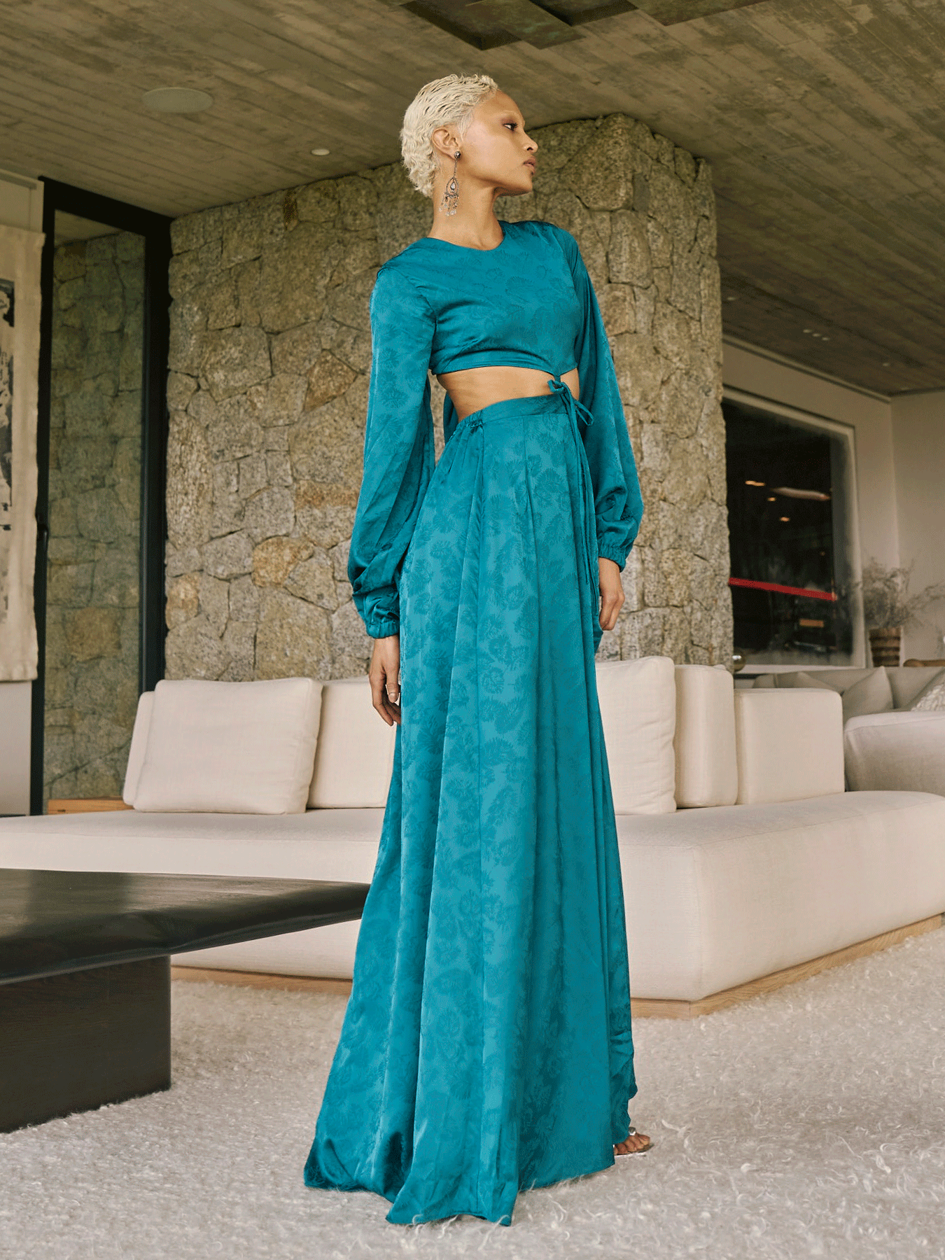 Rahma Dress - Zeen Teal