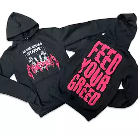 RETRO LABEL GREED HOODIE (RETRO 14 RETRO BLACK WHITE)