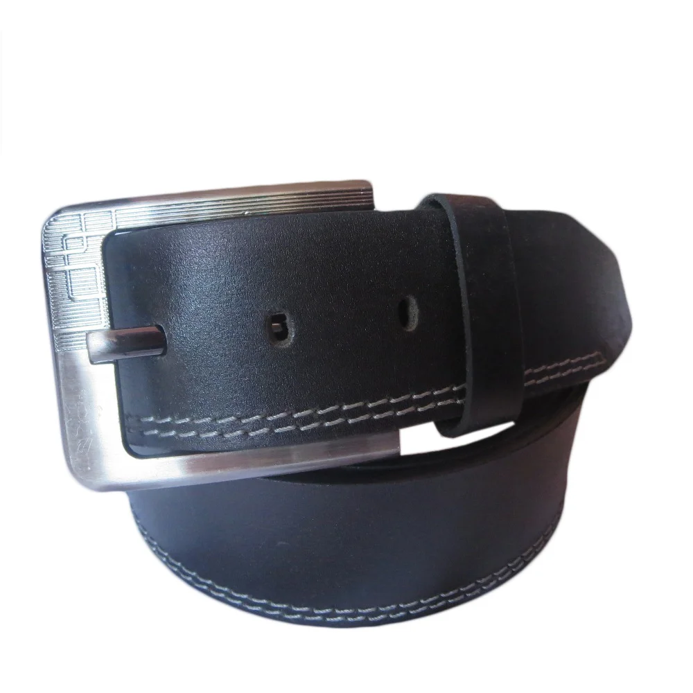 Side Stitched Leather Belt